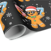 Funny Gingerbread Six Seven 67 Ice Cream Drip Xmas Geschenkpapier (Rolleneckpunkt)