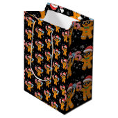 Funny Gingerbread Six Seven 67 Ice Cream Drip Xmas Mittlere Geschenktüte (Vorderseite Schrägansicht)