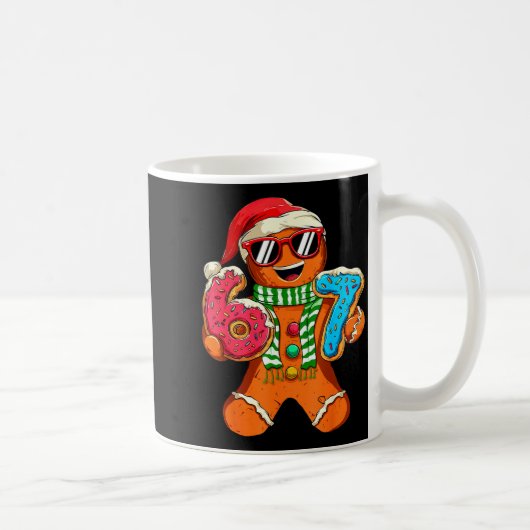 Funny Gingerbread Six Seven 67 Meme Ice Cream Chri Kaffeetasse (Rechts)