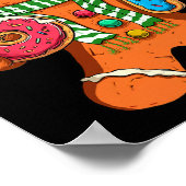 Funny Gingerbread Six Seven 67 Meme Ice Cream Chri Poster (Ecke)
