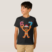 Funny Gingerbread Six Seven Meme Christmas Brainro T-Shirt (Vorne ganz)