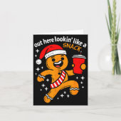 Funny Gingerbread Snack Christmas Xmas Teens Girls Karte (Vorderseite)