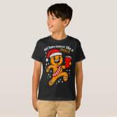 Funny Gingerbread Snack Christmas Xmas Teens Girls T-Shirt (Vorne ganz)