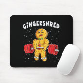 Funny Gingerbread Xmas Deadlift T-Shirt Erwachsene Mousepad (Mit Mouse)