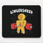 Funny Gingerbread Xmas Deadlift T-Shirt Erwachsene Mousepad (Vorne)