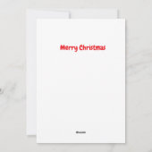 Funny Gingerbreman Argue über Santa Feiertagskarte (Rückseite)