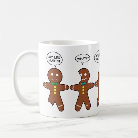 Funny Gingerbrot Alles ist ein schöner Urlaub Kaffeetasse (Links)