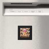 Funny Gingerbrot Cookie Peace Sign Merry Ch Magnet (In Situ (Geschirrspüler))