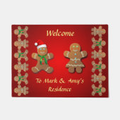 Funny Gingerbrot Cookies Fußmatte (Vorderseite)