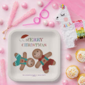 Funny Gingerbrot Cookies Weihnachtsfeier Pappteller (Party)