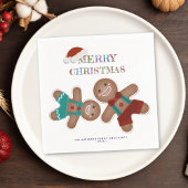 Funny Gingerbrot Cookies Weihnachtsfeier Serviette