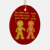 Funny Gingerbrot Fake Tan Weihnachten Keramik Ornament (Rechts)