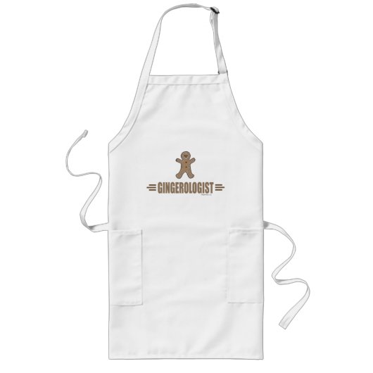 Funny Gingerbrot House Lange Schürze (Vorne)