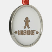 Funny Gingerbrot House Ornament Aus Metall (Rechts)