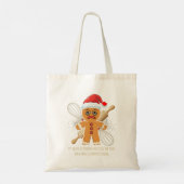 Funny Gingerbrot Mann "Tough Battle Baking Tragetasche (Rückseite)