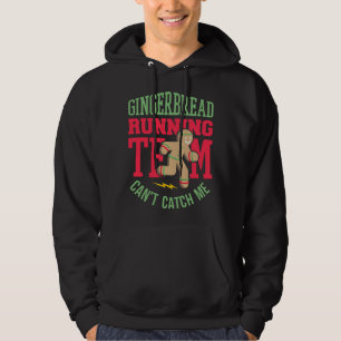 Funny Gingerbrot Running Team Weihnachten Hoodie