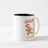 Funny Gingerbrot Weihnachten Zweifarbige Tasse (VorderseiteRechts)