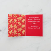 Funny Gingerbrot Weihnachtsfeiertag Karte (Innenseite)