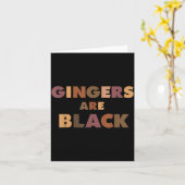 Funny Gingers Are Black Meme, Ginger Blacks Redhea Karte (Gelbe Blume)