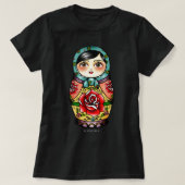 Funny Gips Nesting Doll - Red Palette Blume Mat T-Shirt (Design vorne)