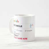 Funny Gips UNCLE AUNTY COUSIN NEPHEW NIECE MAMA DA Kaffeetasse (Vorderseite Links)