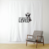 Funny Giraffe auf meinem Level Wandteppich (Beispiel)