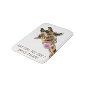 Funny Giraffe Bath Mat Badematte (Schrägansicht)