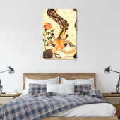 Funny Giraffe Canvas Print Leinwanddruck (Insitu (Schlafzimmer))