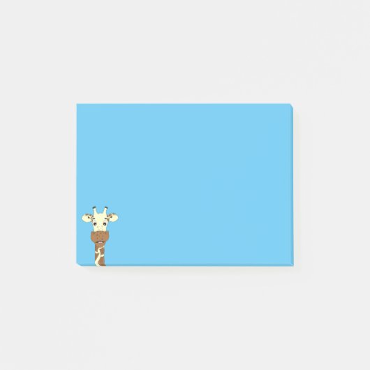 Funny giraffe Cartoon Post-it Klebezettel (Vorderseite)