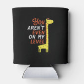 Funny Giraffe Cartoon Sie sind nicht einmal auf me Dosenkühler (Rückseite)