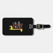 Funny Giraffe Cartoon Sie sind nicht einmal auf me Gepäckanhänger (Vorderseite horizontal)