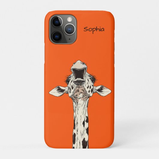 Funny Giraffe Case-Mate iPhone Hülle (Rückseite)