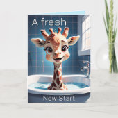 Funny Giraffe Child Geburtstag Karte (Vorderseite)