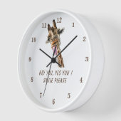 Funny Giraffe Clock Uhr (Winkel)
