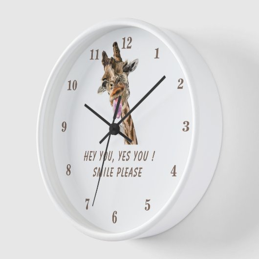 Funny Giraffe Clock Uhr (Winkel)