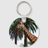 Funny Giraffe, der eine Himbeere bläst, Schlüsselanhänger (Vorderseite)