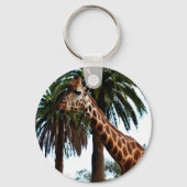 Funny Giraffe, der eine Himbeere bläst, Schlüsselanhänger (Rückseite)