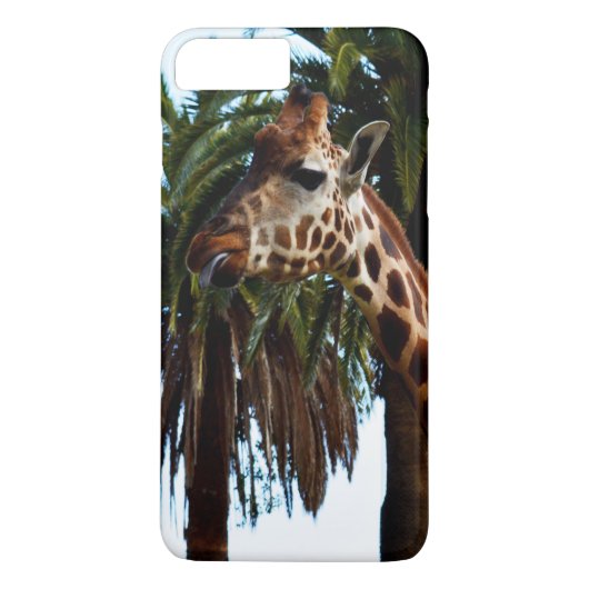 Funny Giraffe, der eine Himbeere gibt, Case-Mate iPhone Hülle (Rückseite)