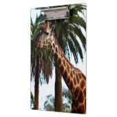 Funny Giraffe, der eine Himbeere gibt, Klemmbrett (Links)