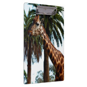 Funny Giraffe, der eine Himbeere gibt, Klemmbrett (Rechts)