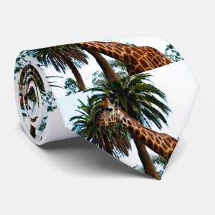 Funny Giraffe, der eine Himbeere gibt, Krawatte