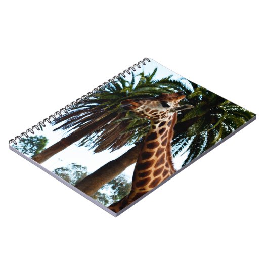 Funny Giraffe, der eine Himbeere gibt, Notizblock (Linke Seite)