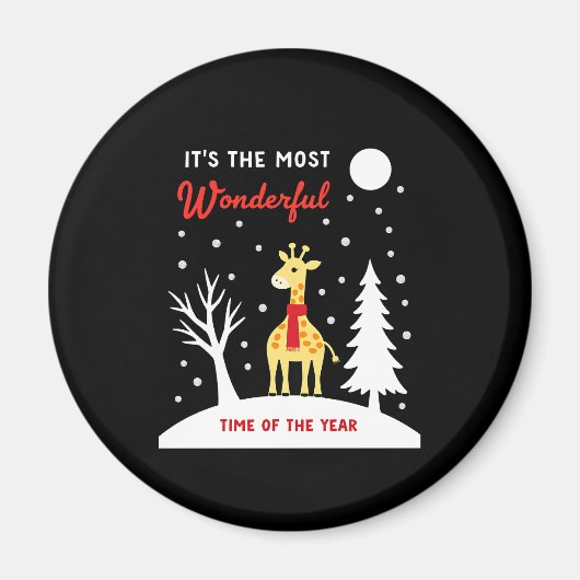 Funny Giraffe Design For Women Girls Safari Giraff Magnet (Vorne)