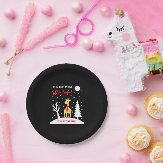 Funny Giraffe Design For Women Girls Safari Giraff Pappteller (Party)