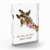 Funny Giraffe Desk Zubehör Fotoblock (Links)