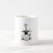Funny Giraffe Drummer Drumer Drums Drumset Drumsti Kaffeetasse (Mittel)