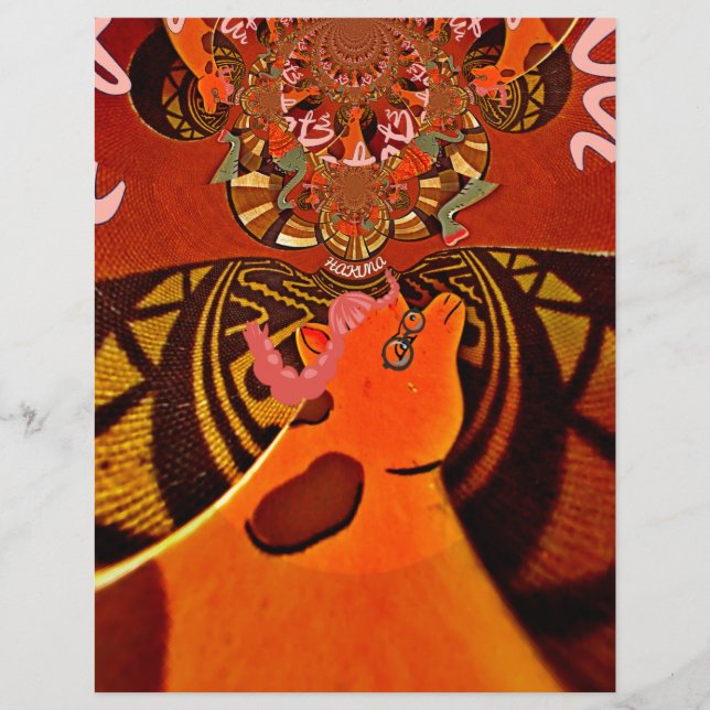 Funny Giraffe: Ein kaleidoskopischer afrikanischer (Vorderseite)