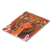 Funny Giraffe: Ein kaleidoskopischer afrikanischer Notizblock (Rotiert)