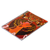 Funny Giraffe: Ein kaleidoskopischer afrikanischer Notizblock (Linke Seite)