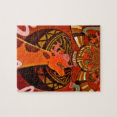 Funny Giraffe: Ein kaleidoskopischer afrikanischer Puzzle (Horizontal)